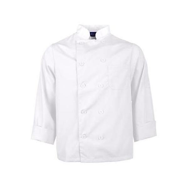 Kng Lg Lightweight Long Sleeve White Chef Coat 2577WHTL
